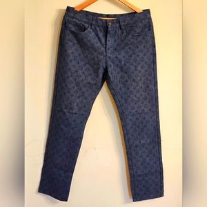 Louis vuitton denim pants in monogram print